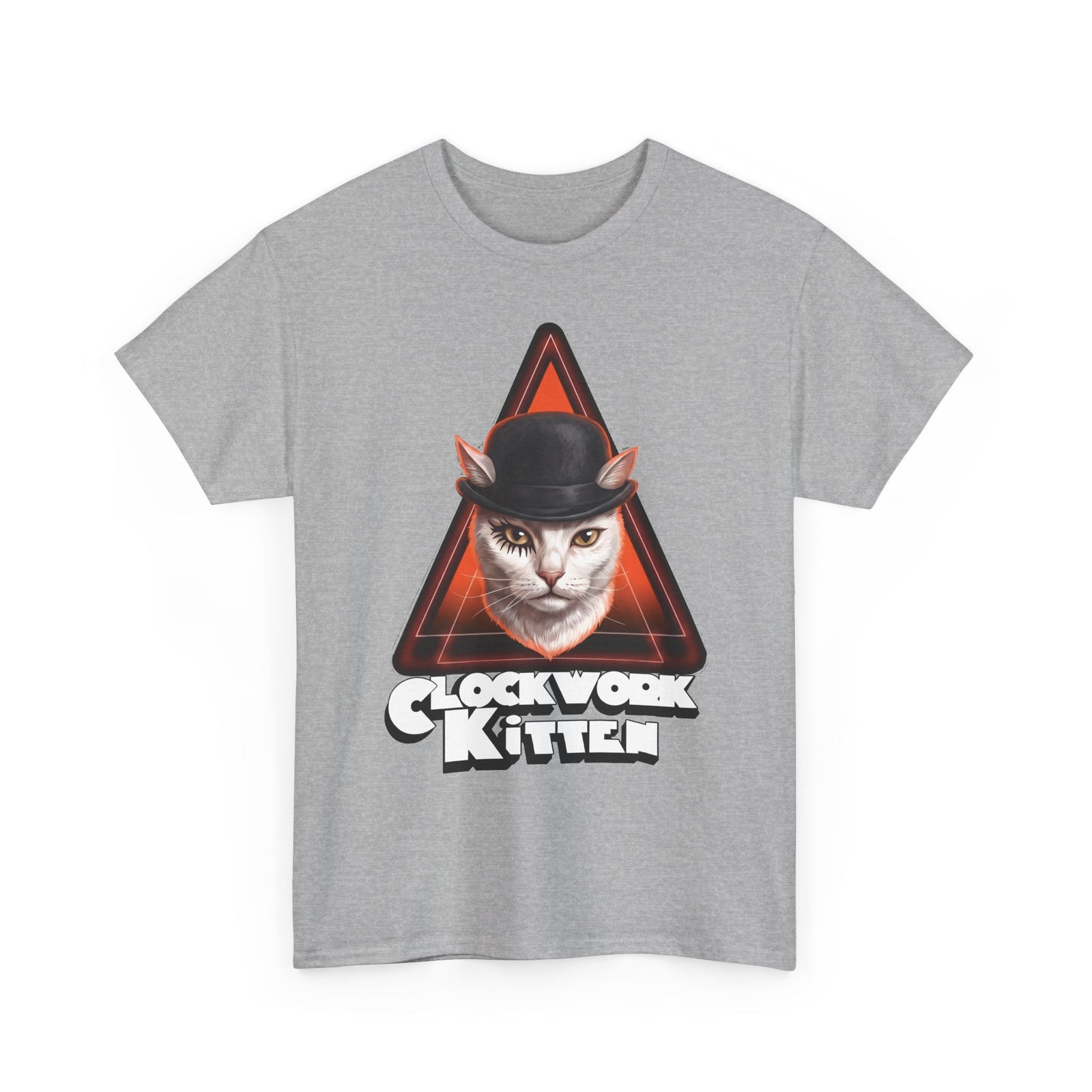 Clockwork Kitten T-Shirt — Funny Clockwork Orange Cat Parody Tee