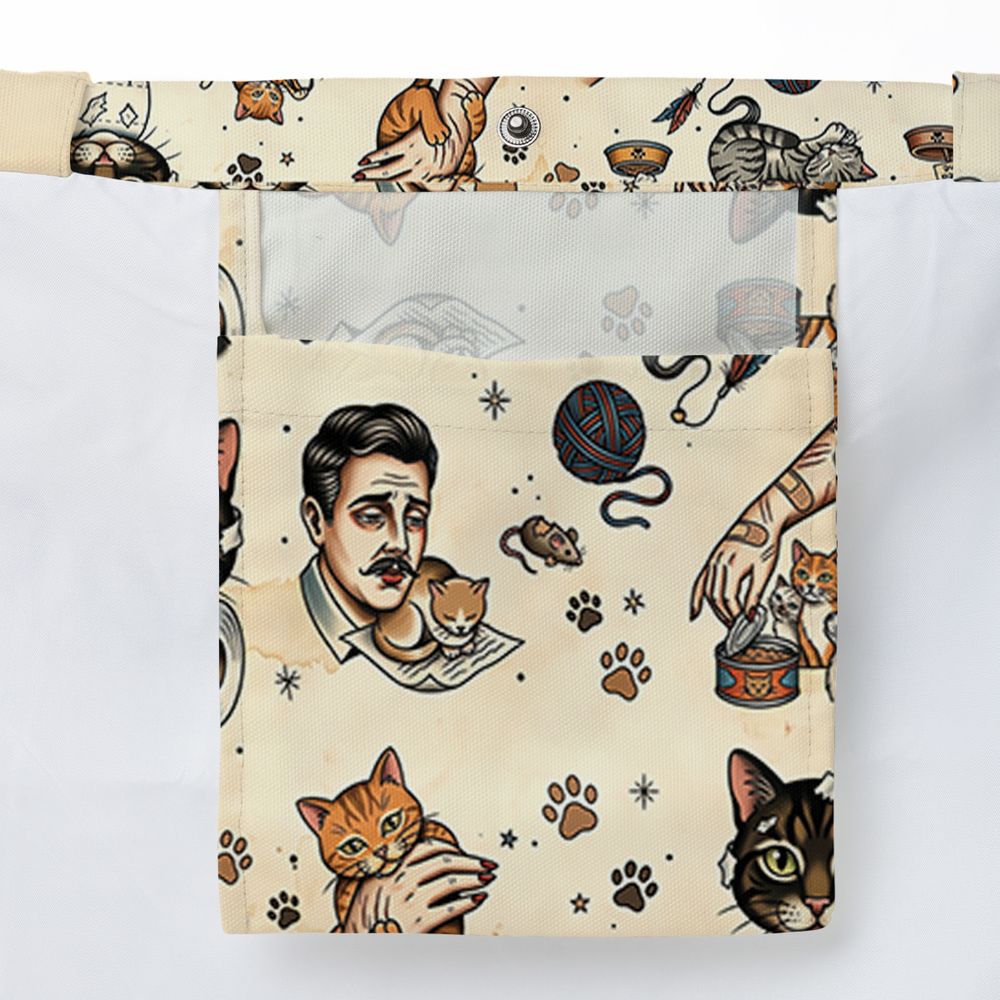 Cat Mom Cat Dad Large Tote Bag - - 3