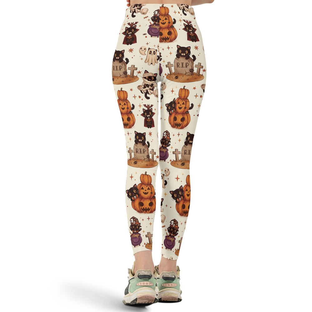 Kawaii Halloween Spooky Cats Hawaiian - - 3