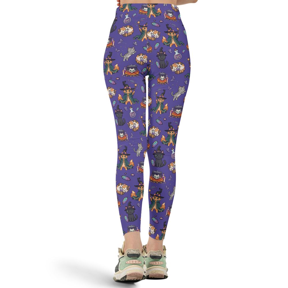 Witchy Wizard Cats Purple - - 3
