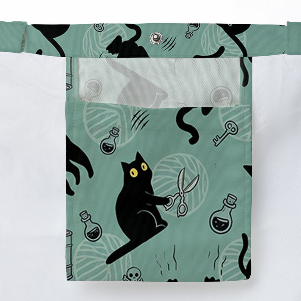 Chaotic evil cat Large Tote Bag - - 3