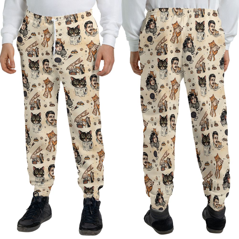 Cat Mom Cat Dad Sweatpants - - 3