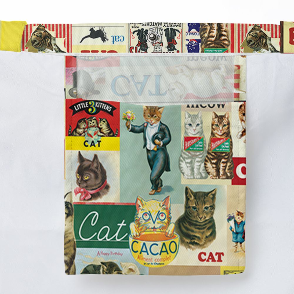 Musical Cats Playing Instruments Band Large Tote Bag - - 3