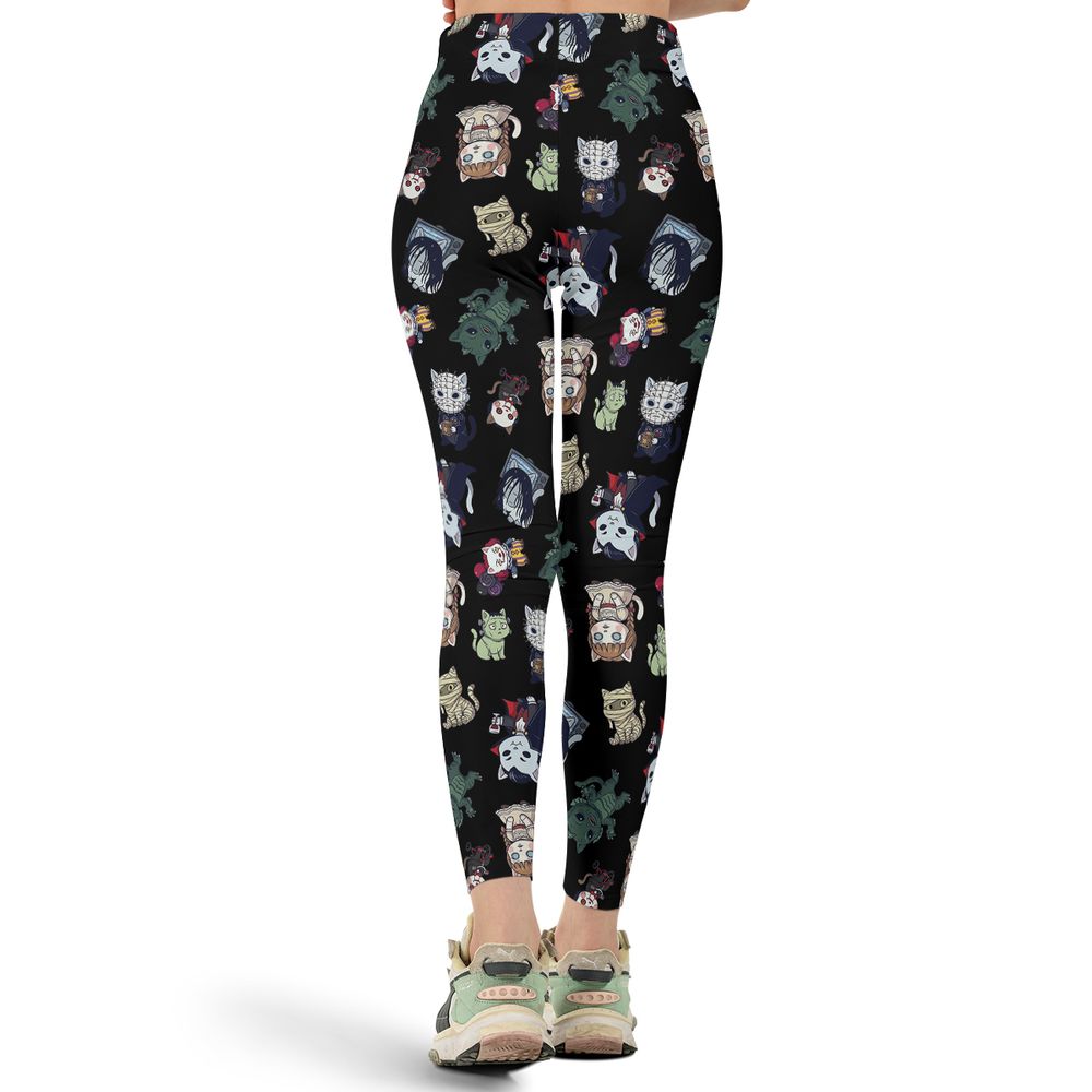 Horror cats Full Print Legging - - 3