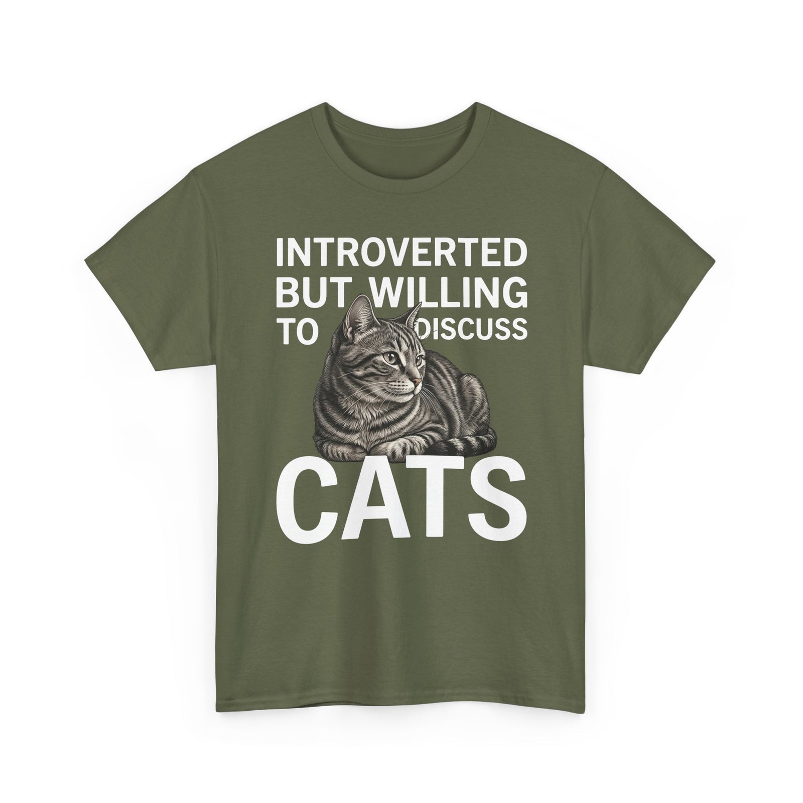 Introverted But Willing to Discuss Cats T-Shirt