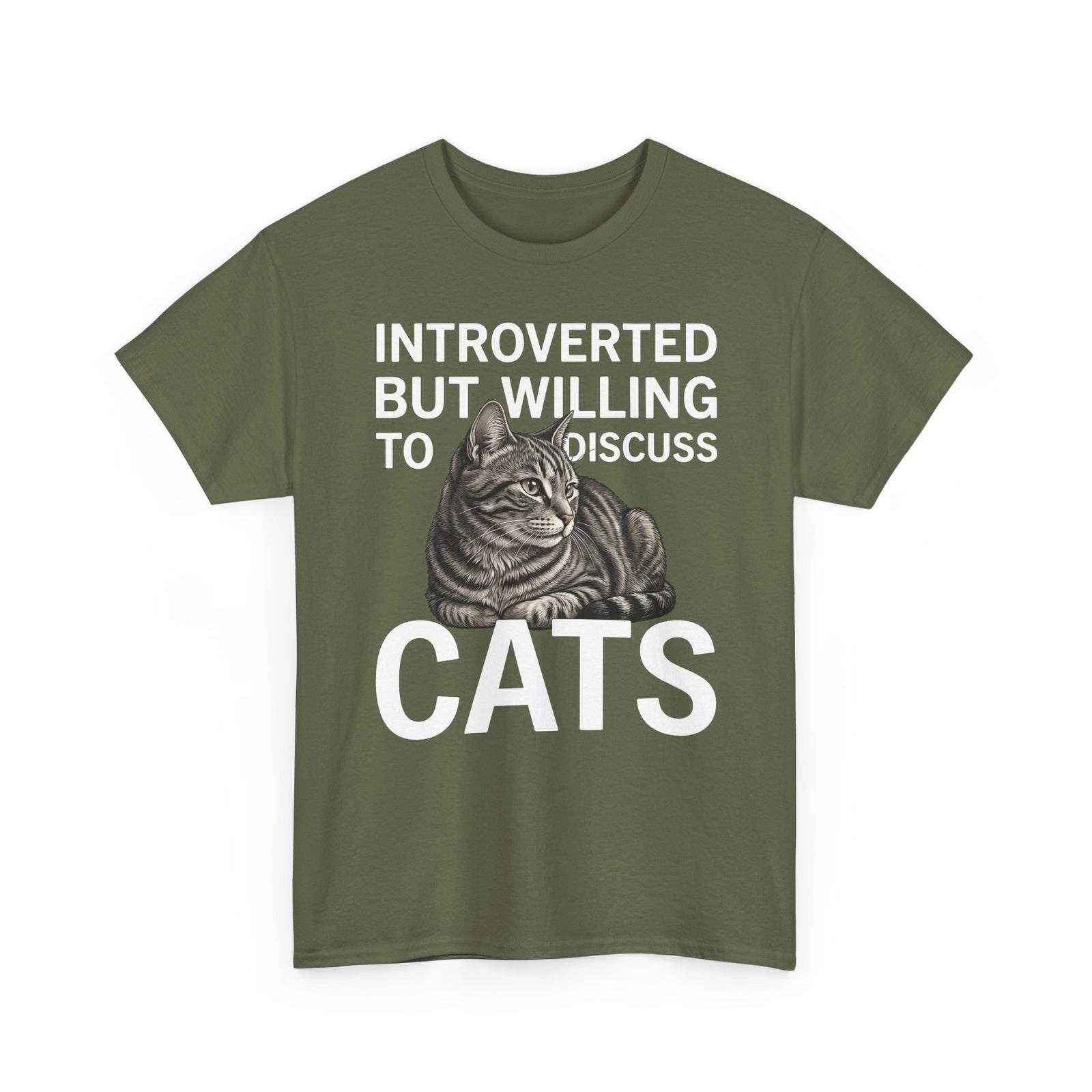 Introverted But Willing to Discuss Cats T-Shirt