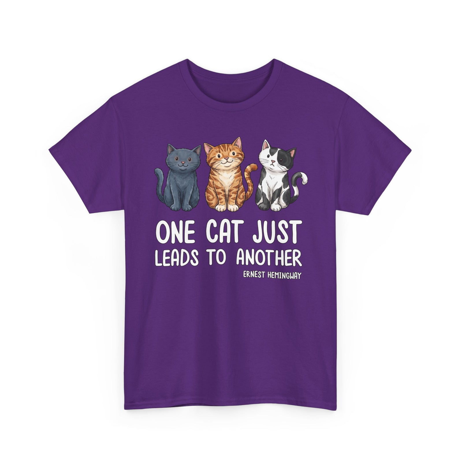 One Cat Just Leads To Another T‑Shirt — Funny Cat Lover Tee