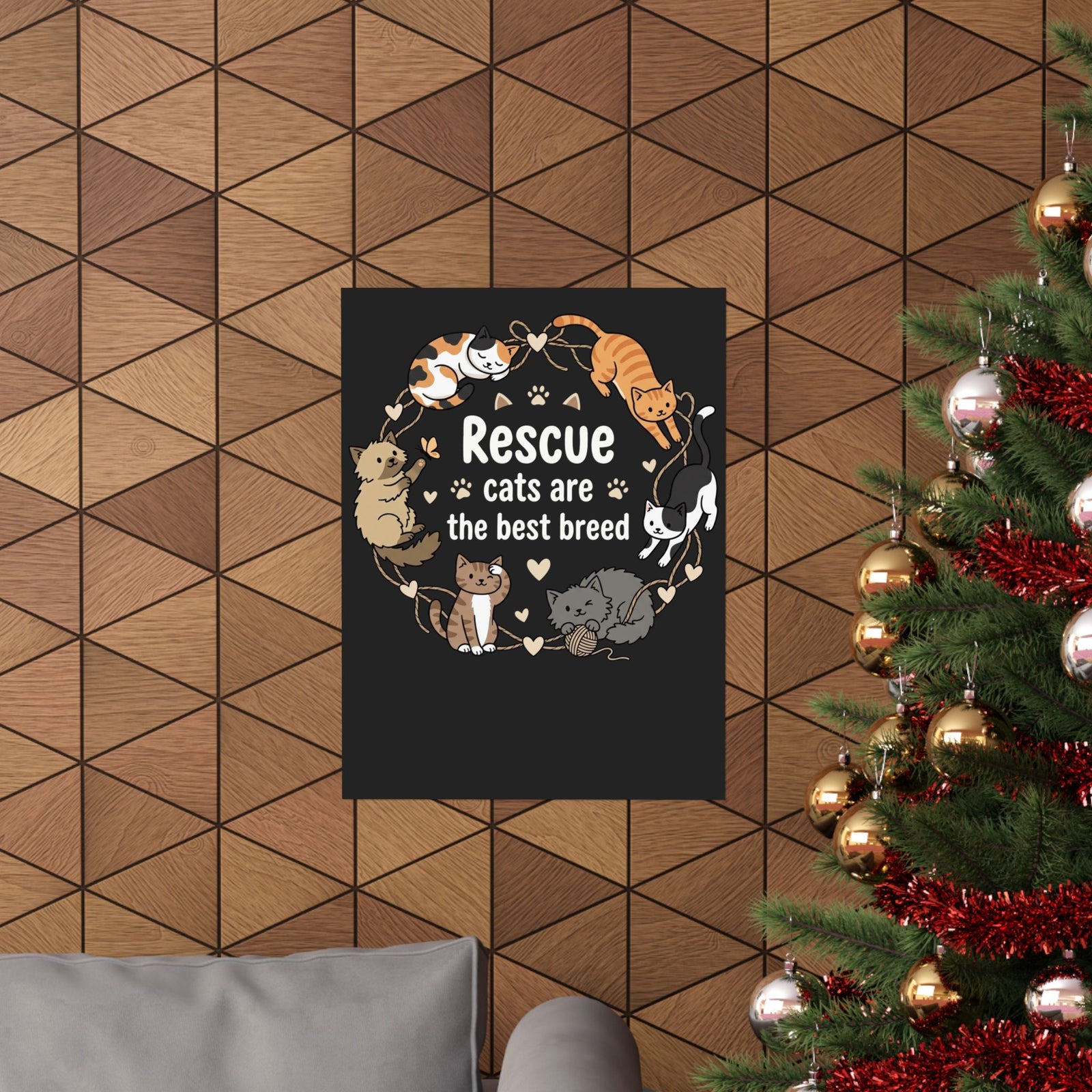 Rescue Cats Are the Best Breed Poster