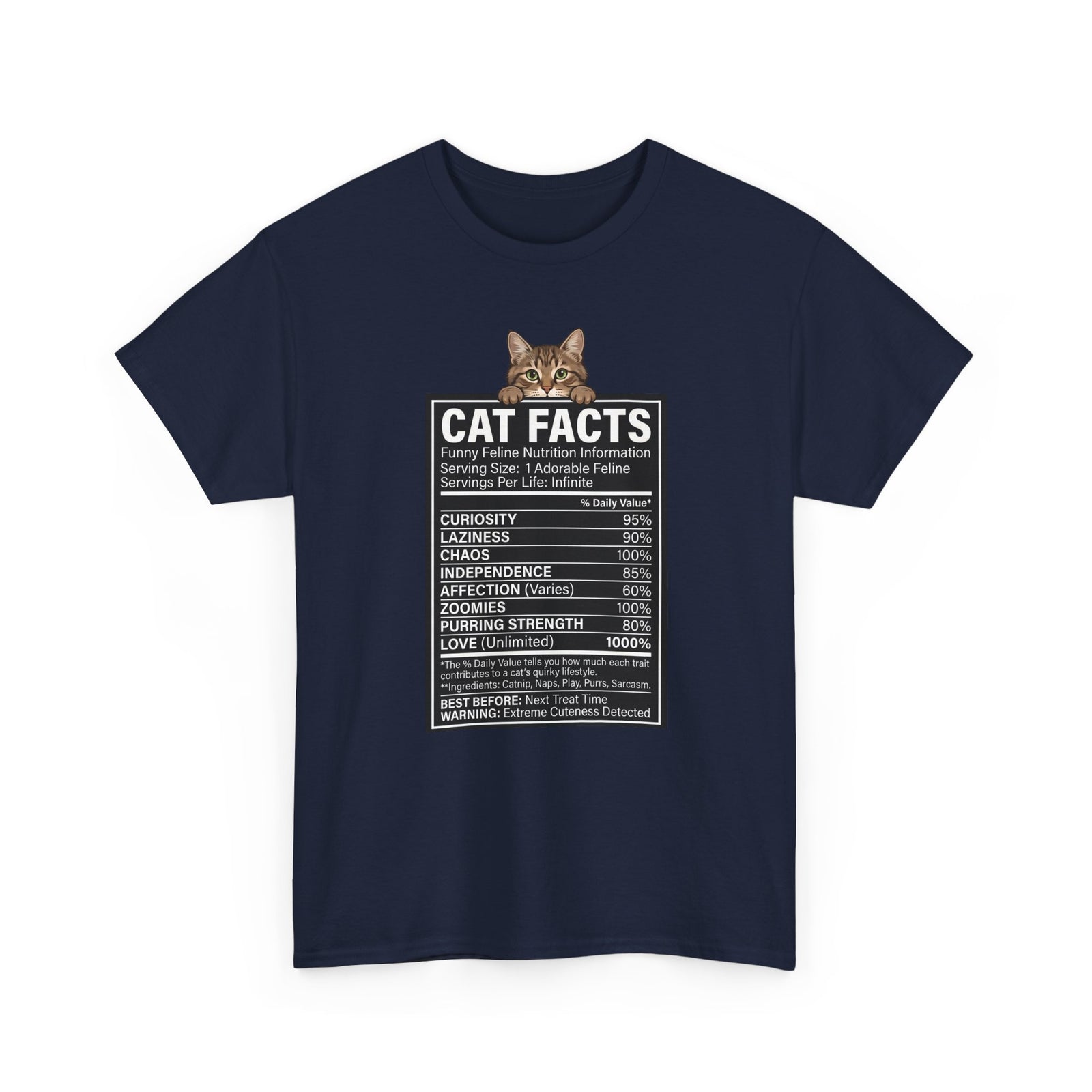 Cat Nutrition Facts T-Shirt