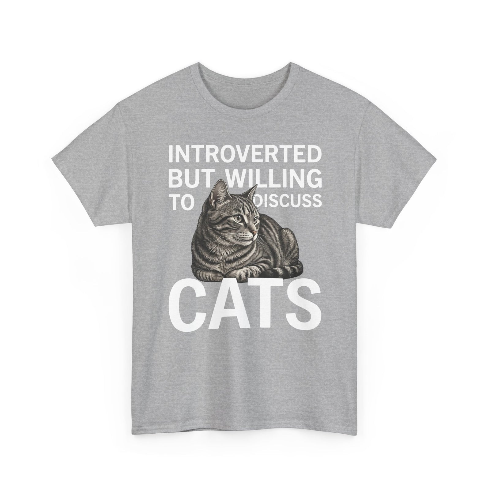 Introverted But Willing to Discuss Cats T-Shirt