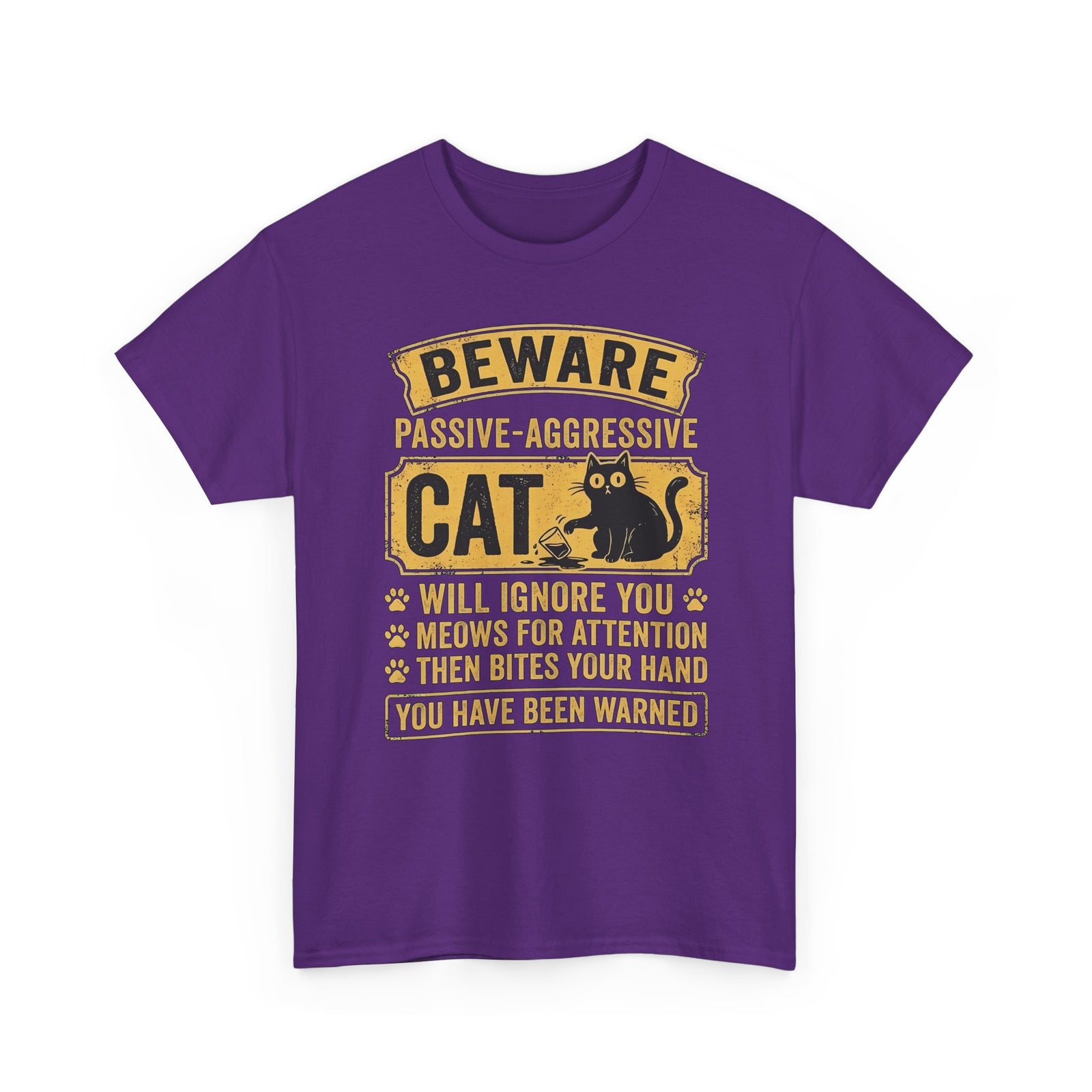 Beware Passive Aggressive Cat T-Shirt