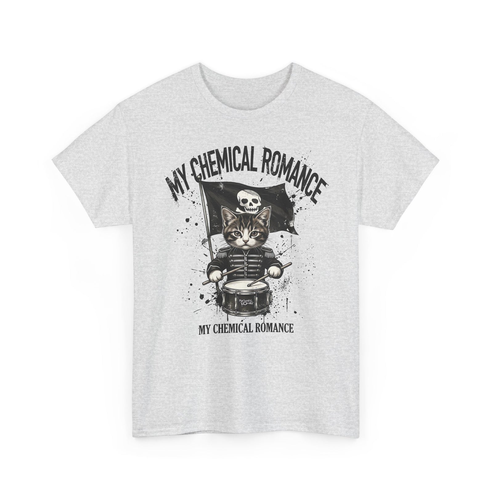 My Chemical Romance Cat Skull Tee — Gothic Band Shirt
