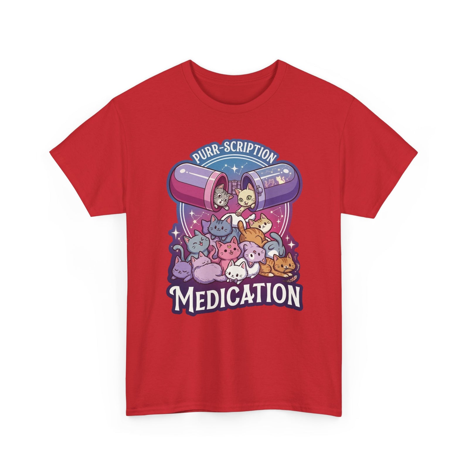 Purr‑Scription Medication Cat T-Shirt