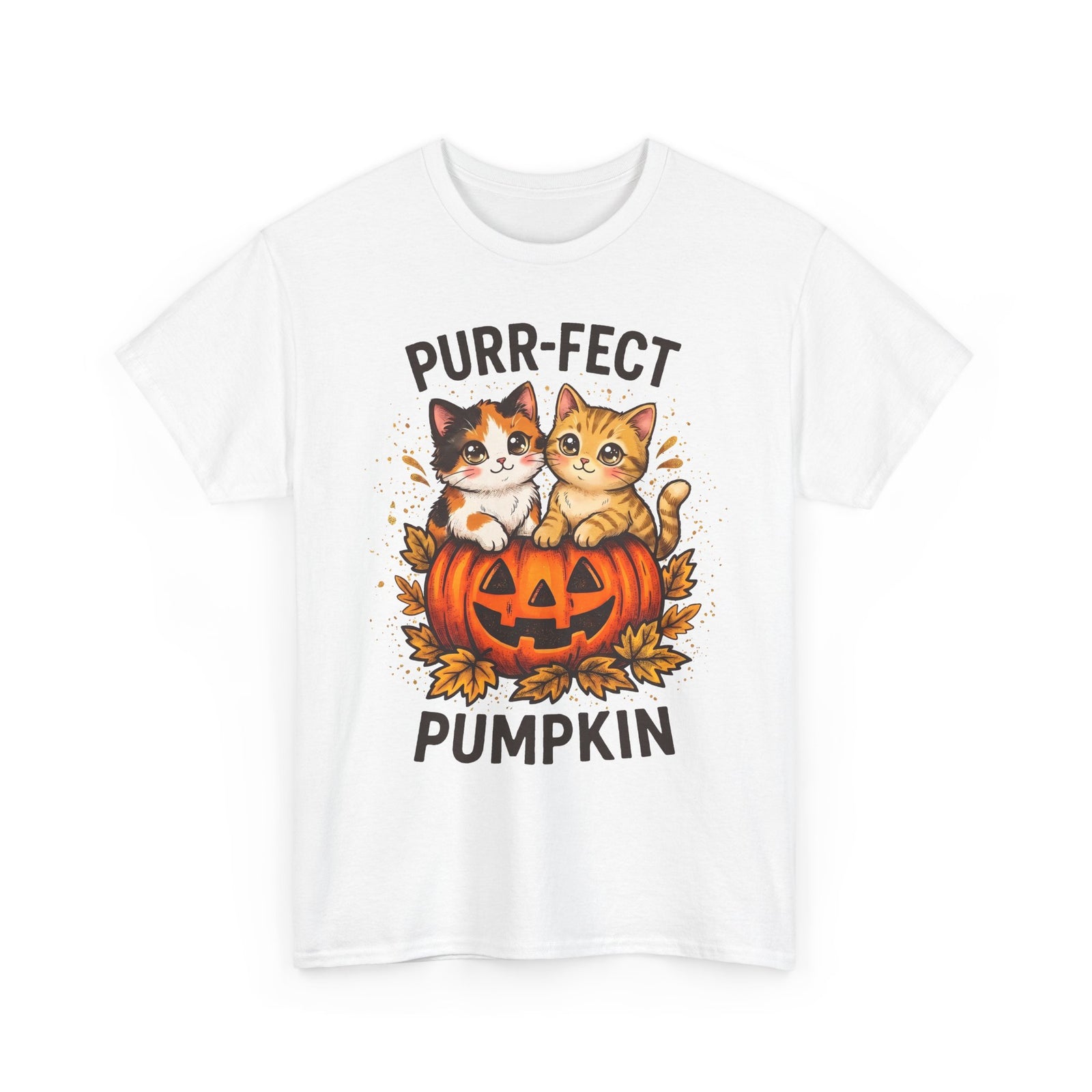 Purr-fect Pumpkin T-Shirt – Cute Halloween Cat Tee
