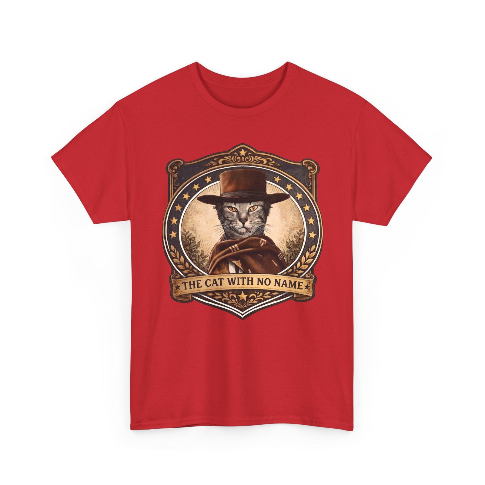The Cat With No Name T-Shirt — Western Cowboy Cat Parody Tee