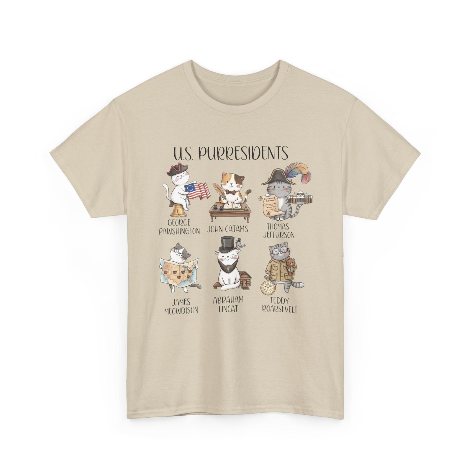 US Purresidents Funny Cat T-Shirt