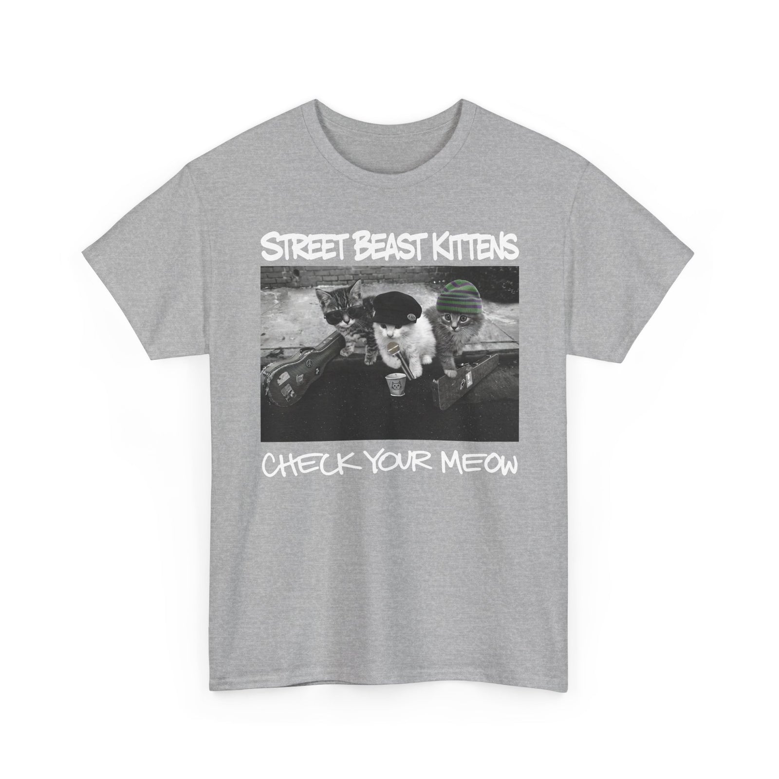 Street Beast Kittens "Check Your Meow" T-Shirt