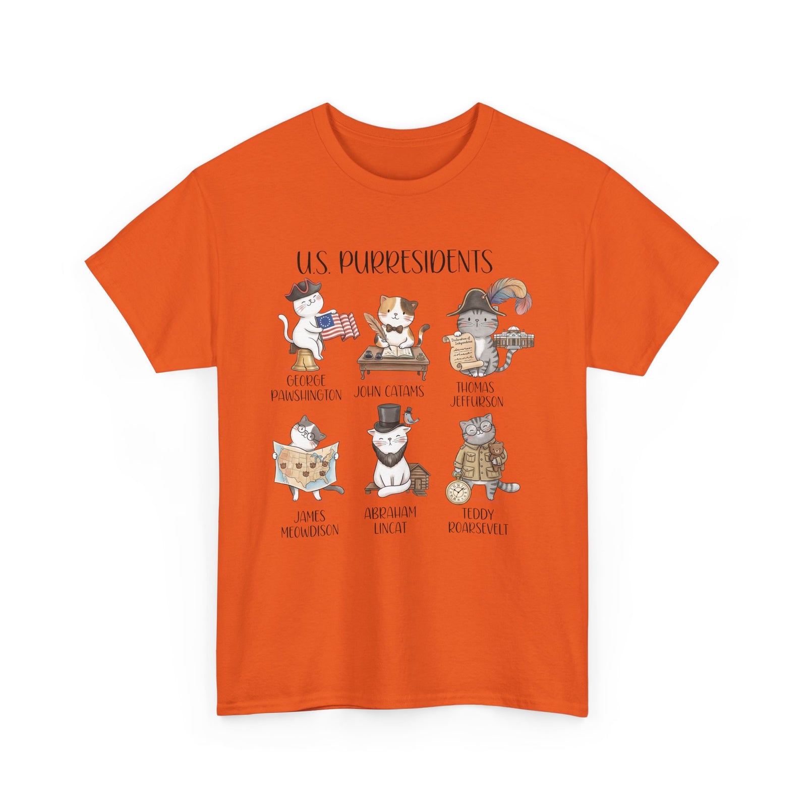 US Purresidents Funny Cat T-Shirt