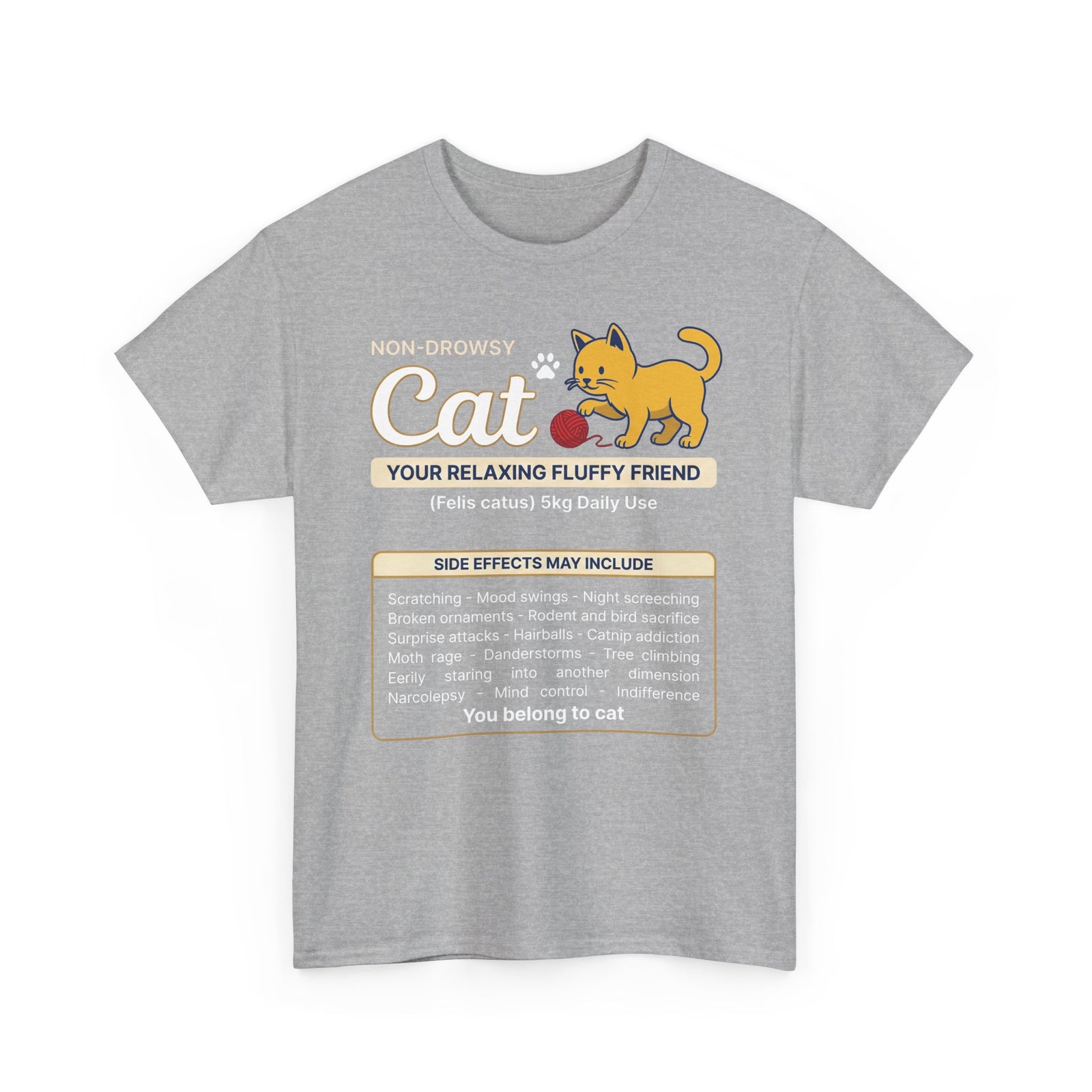Non-Drowsy Cat Funny Prescription Graphic Tee