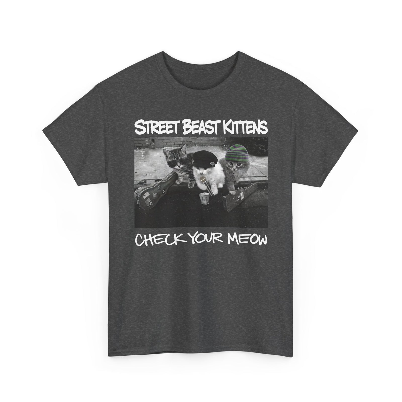 Street Beast Kittens "Check Your Meow" T-Shirt