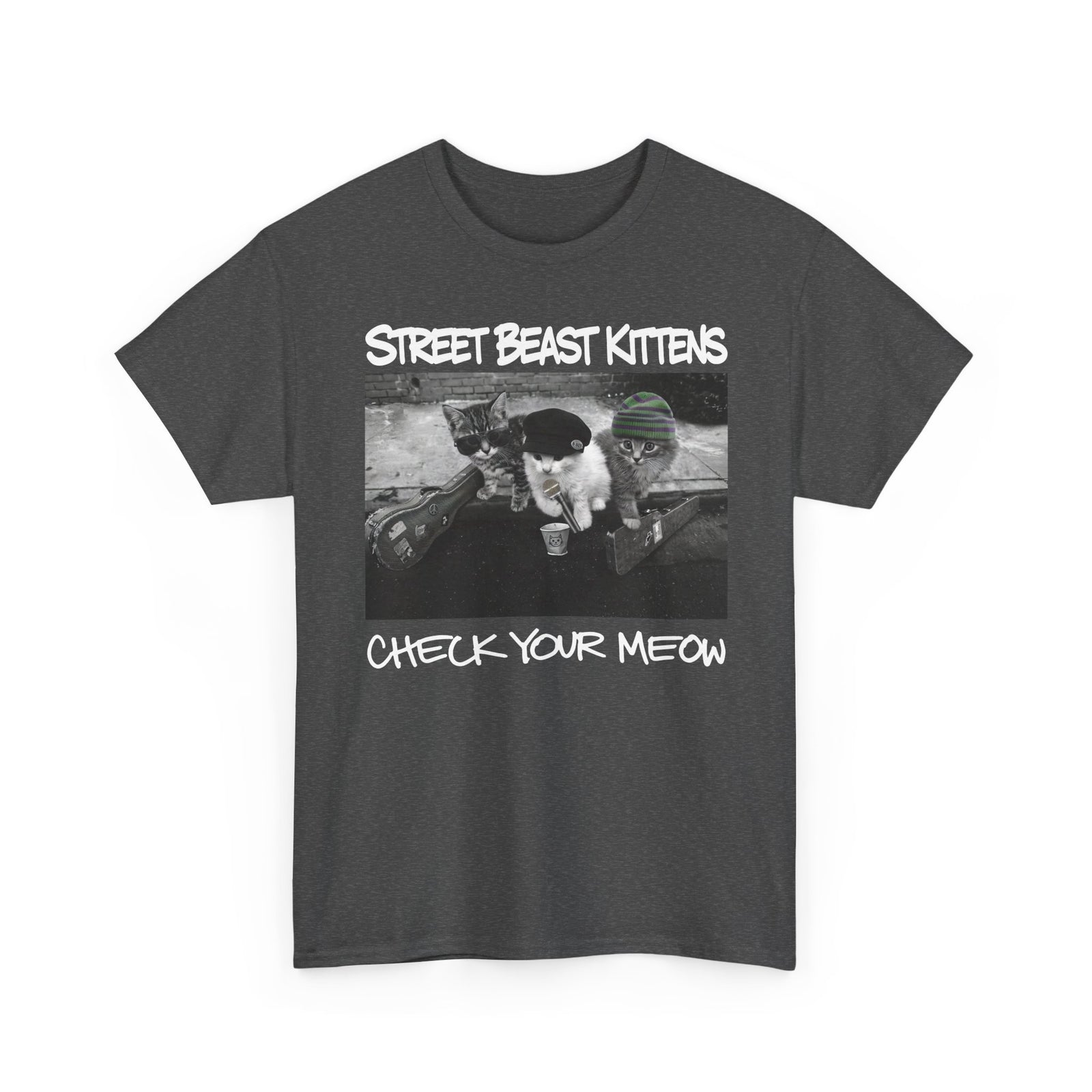 Street Beast Kittens "Check Your Meow" T-Shirt
