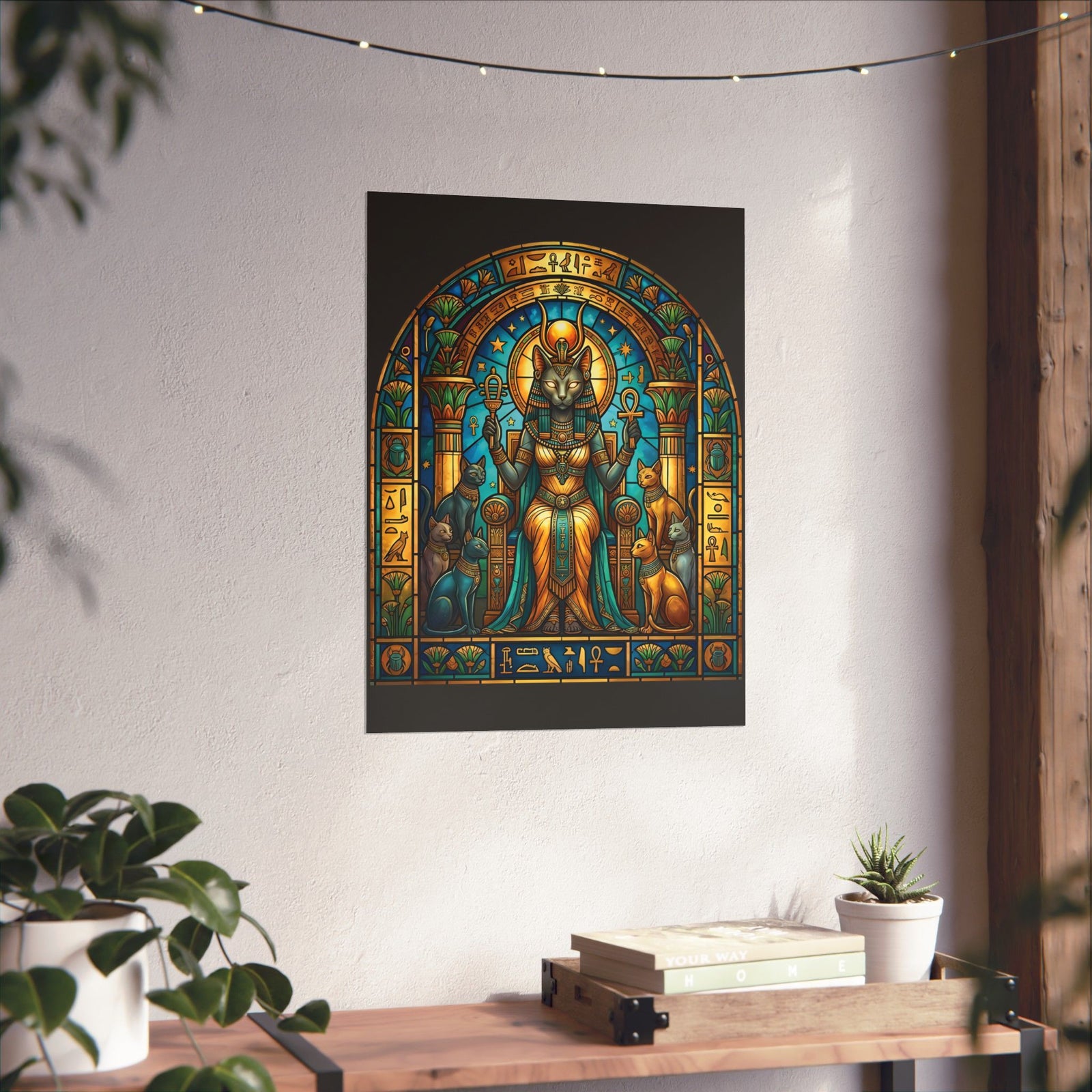 Bastet Goddess of Cats Poster — Egyptian Cat Deity Poster