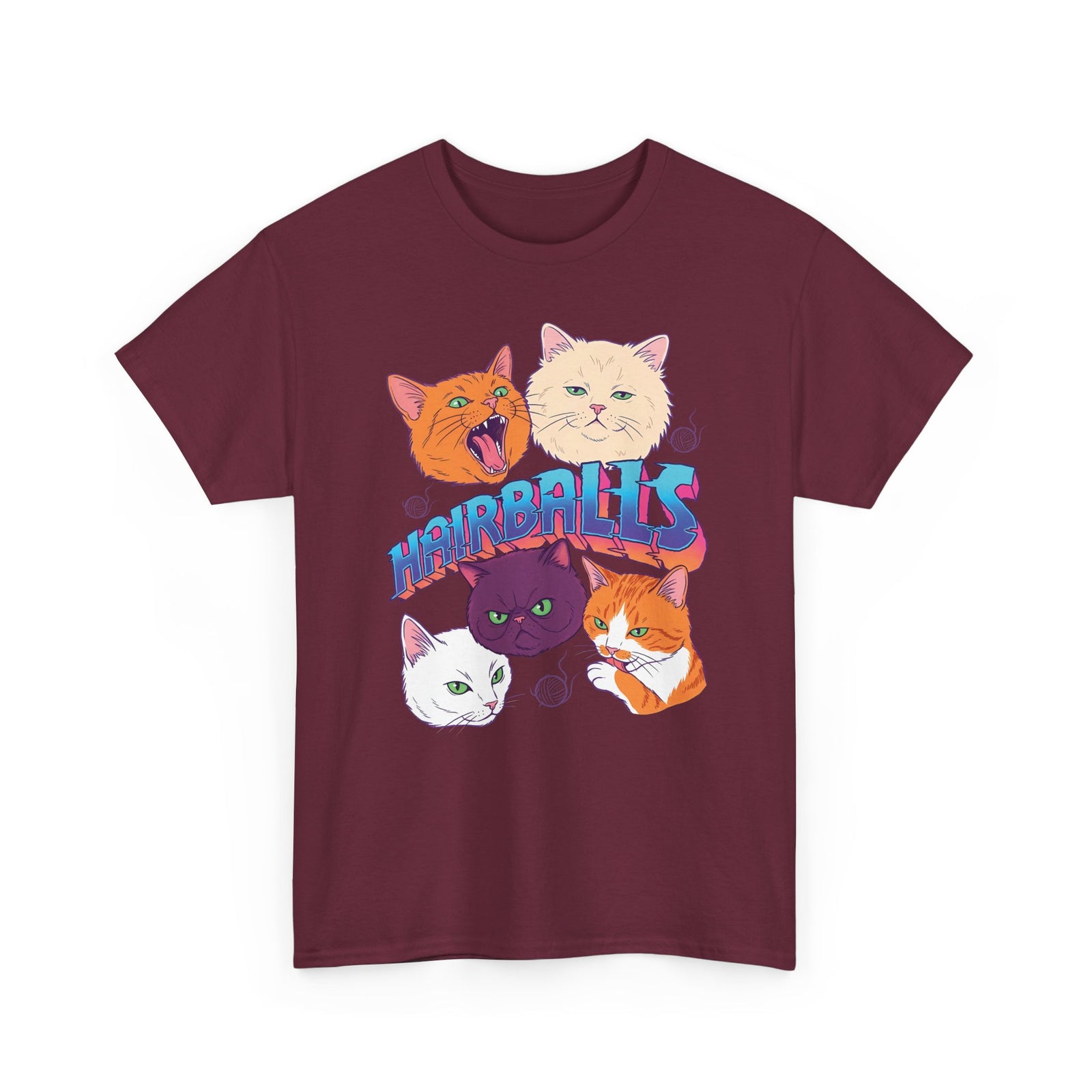 Cats Hairballs T-Shirt — Funny Cat Lover Tee