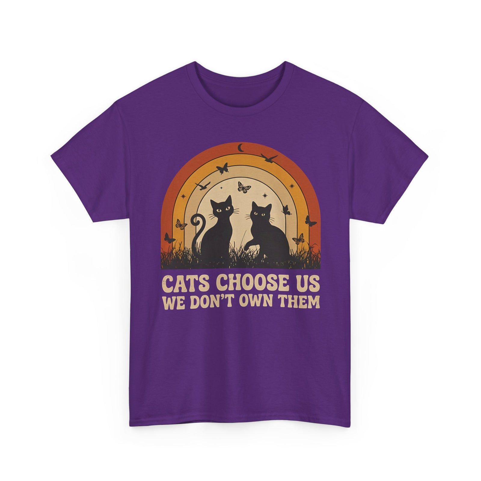 Cats Choose Us Tee — "Cats Choose Us, We Don't Own Them" Cat Lover T‑Shirt