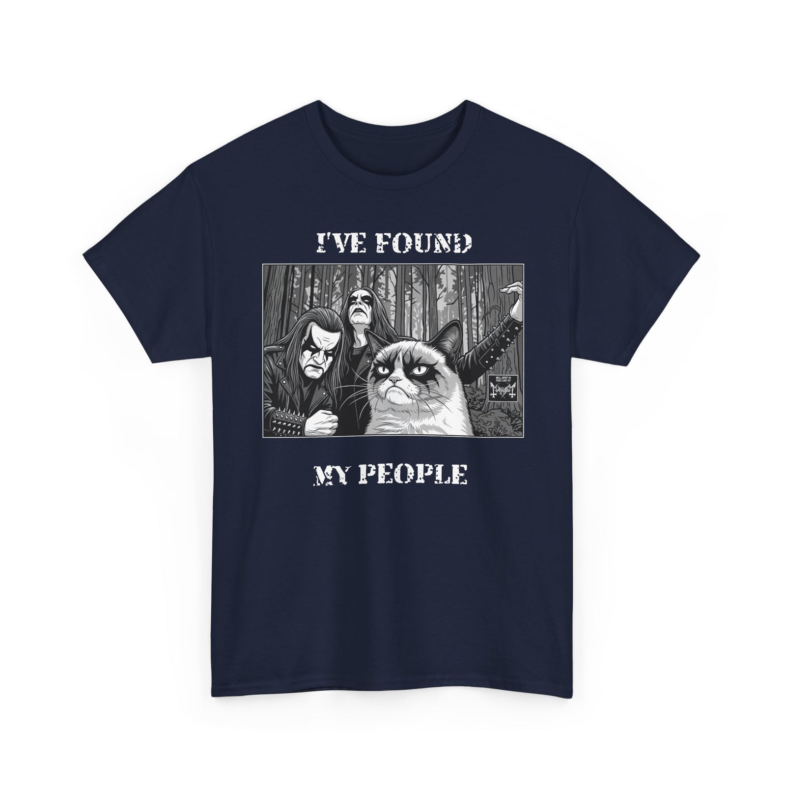 I've Found My People T-Shirt Cat Goth Humor Tee