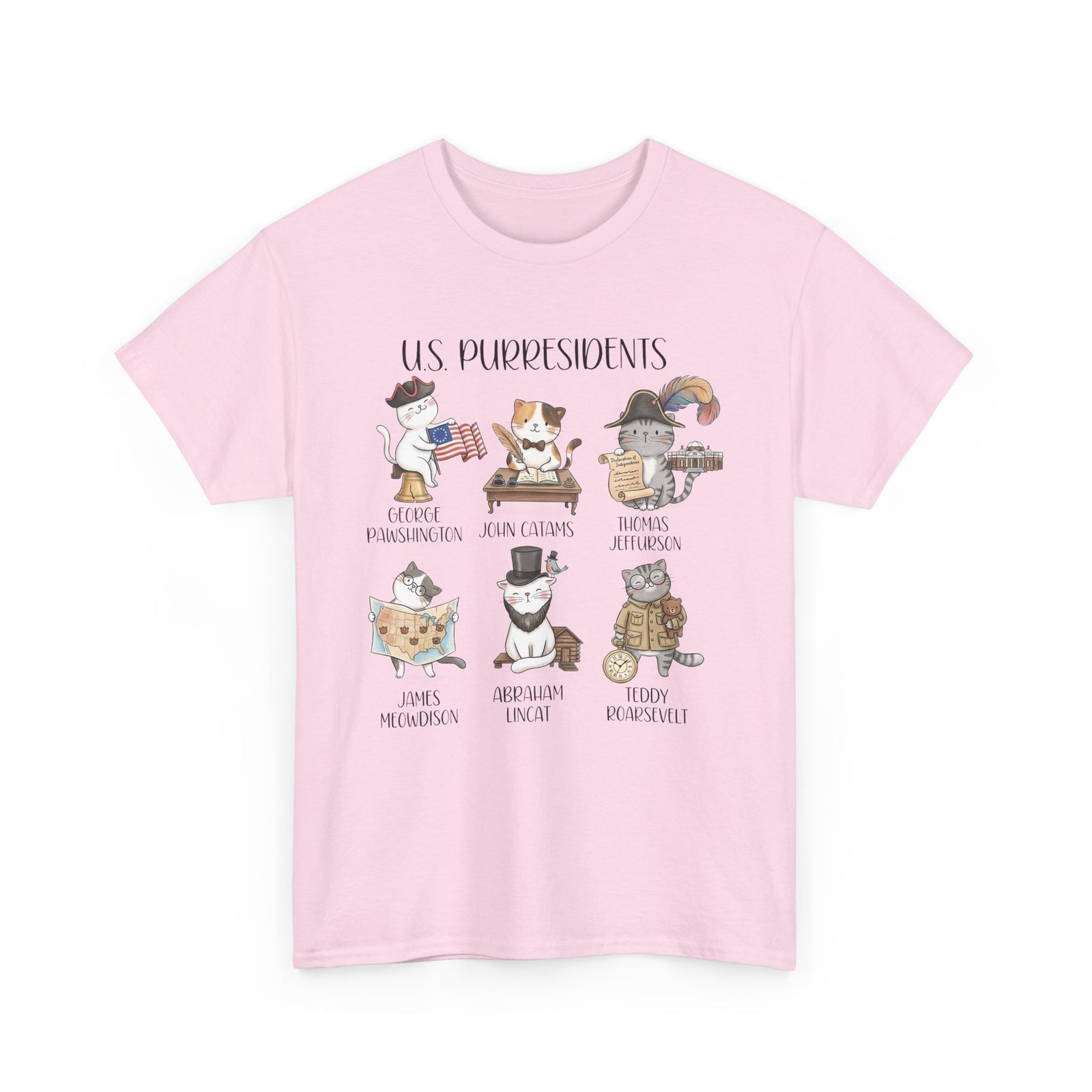 US Purresidents Funny Cat T-Shirt