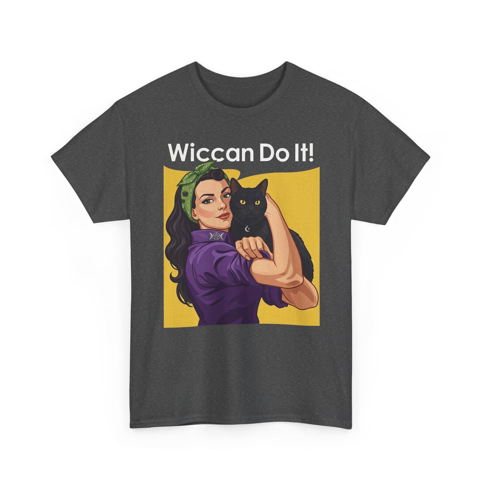 Black Cat "Wiccan Do It" T-Shirt — Witchy Wicca Magic Tee