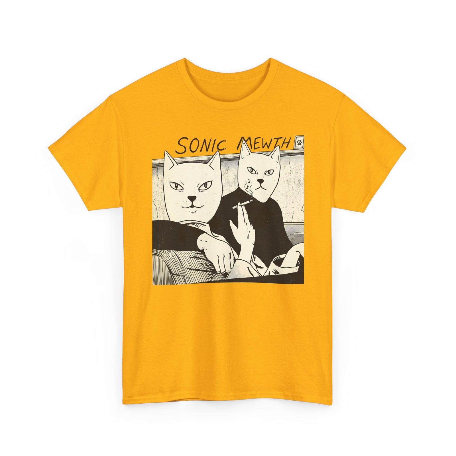Funny Cat Parody T-Shirt — Cute Satirical Cat Tee