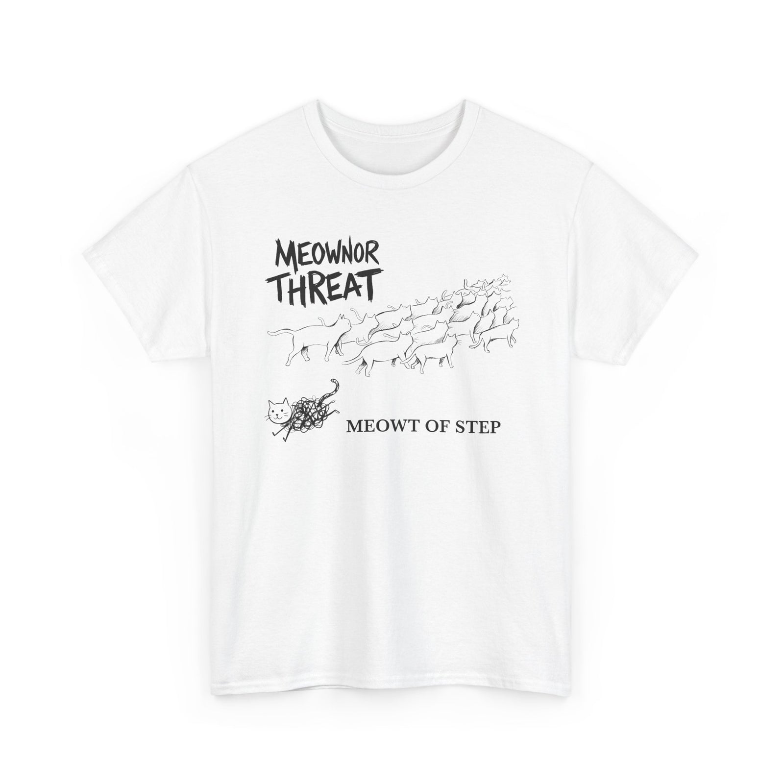 Meownor Thread Meowt Of Step T-Shirt — Funny Cat Dance Graphic Tee