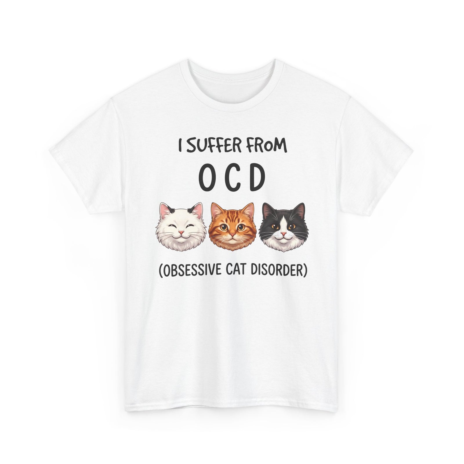 I Suffer From OCD Obsessive Cat Disorder T-Shirt — Funny Pet Lover Tee