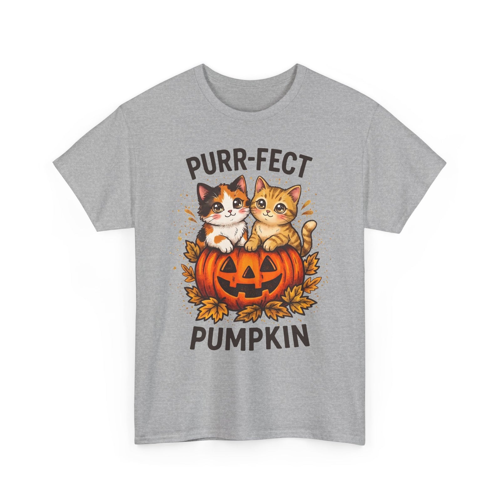 Purr-fect Pumpkin T-Shirt – Cute Halloween Cat Tee