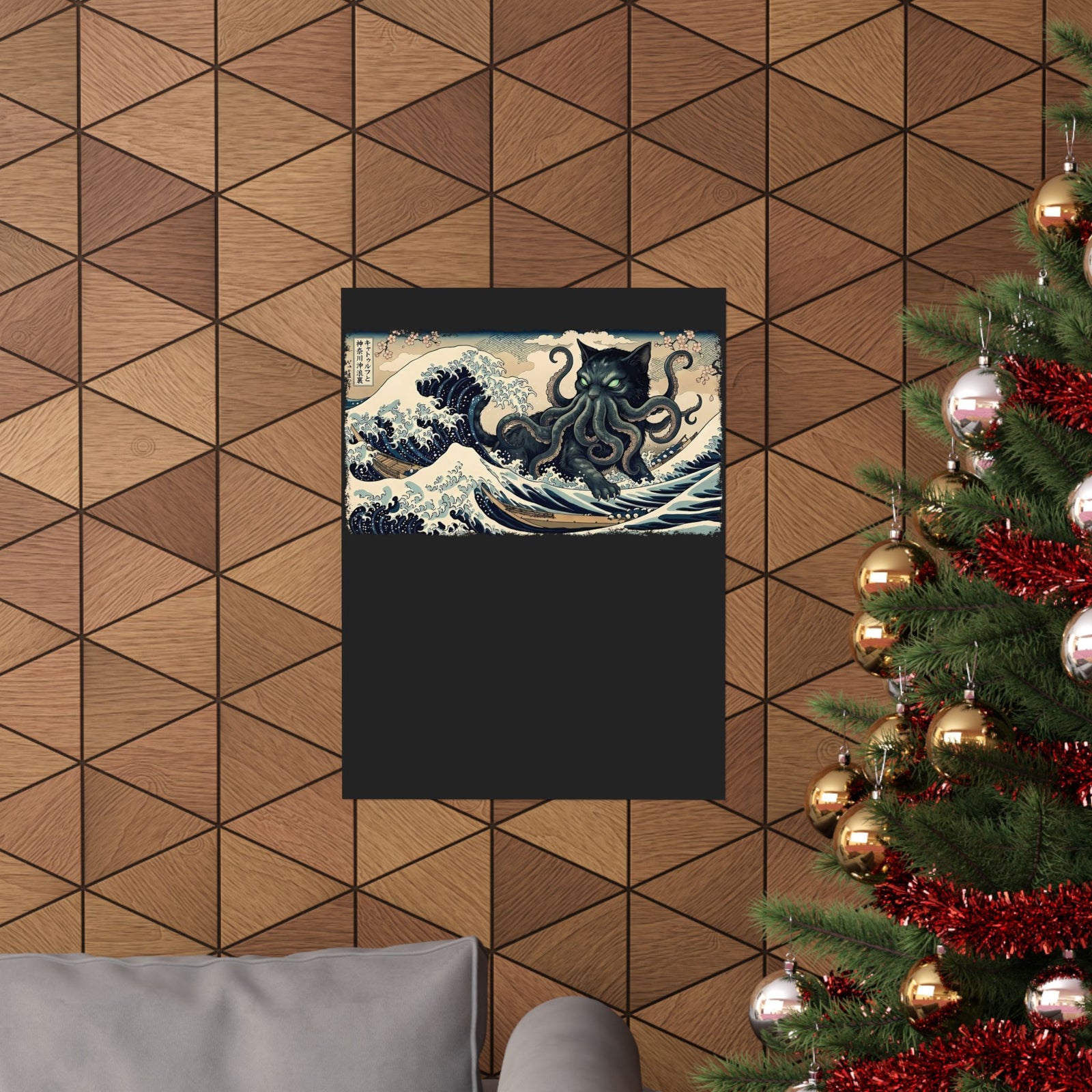 Cathulhu Cthulhu Cat Poster — Funny Lovecraftian Cat Poster
