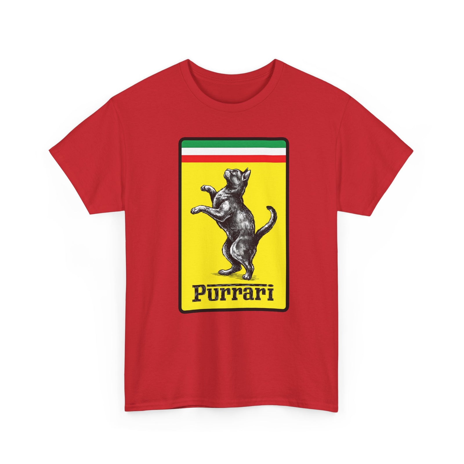 Purrari Tee — Cat Racing Graphic T-Shirt