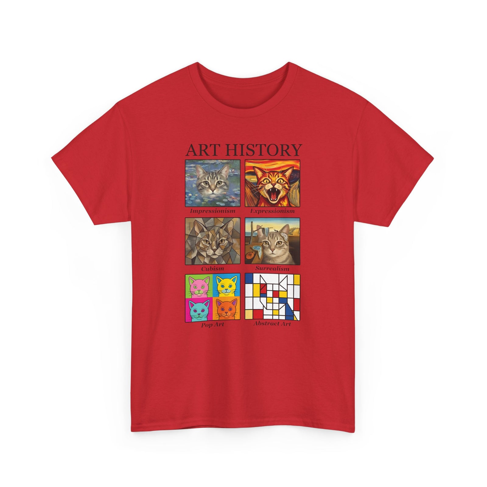 Cats in Masterpieces T-Shirt — Artistic Cat Painting Tee