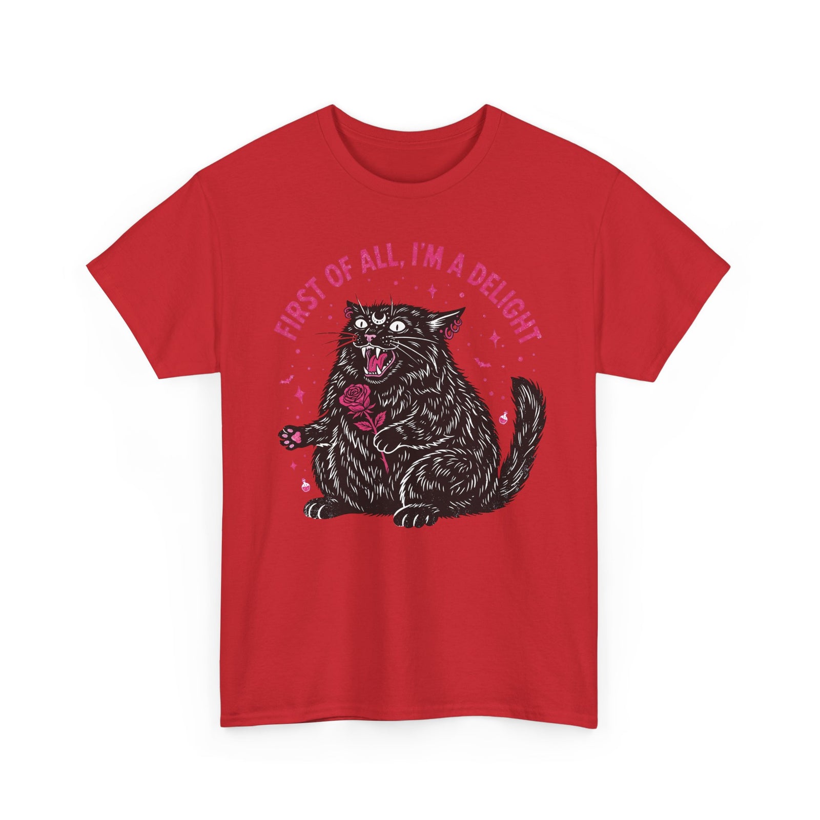 Black Cat "First of All I'm a Delight" T-Shirt