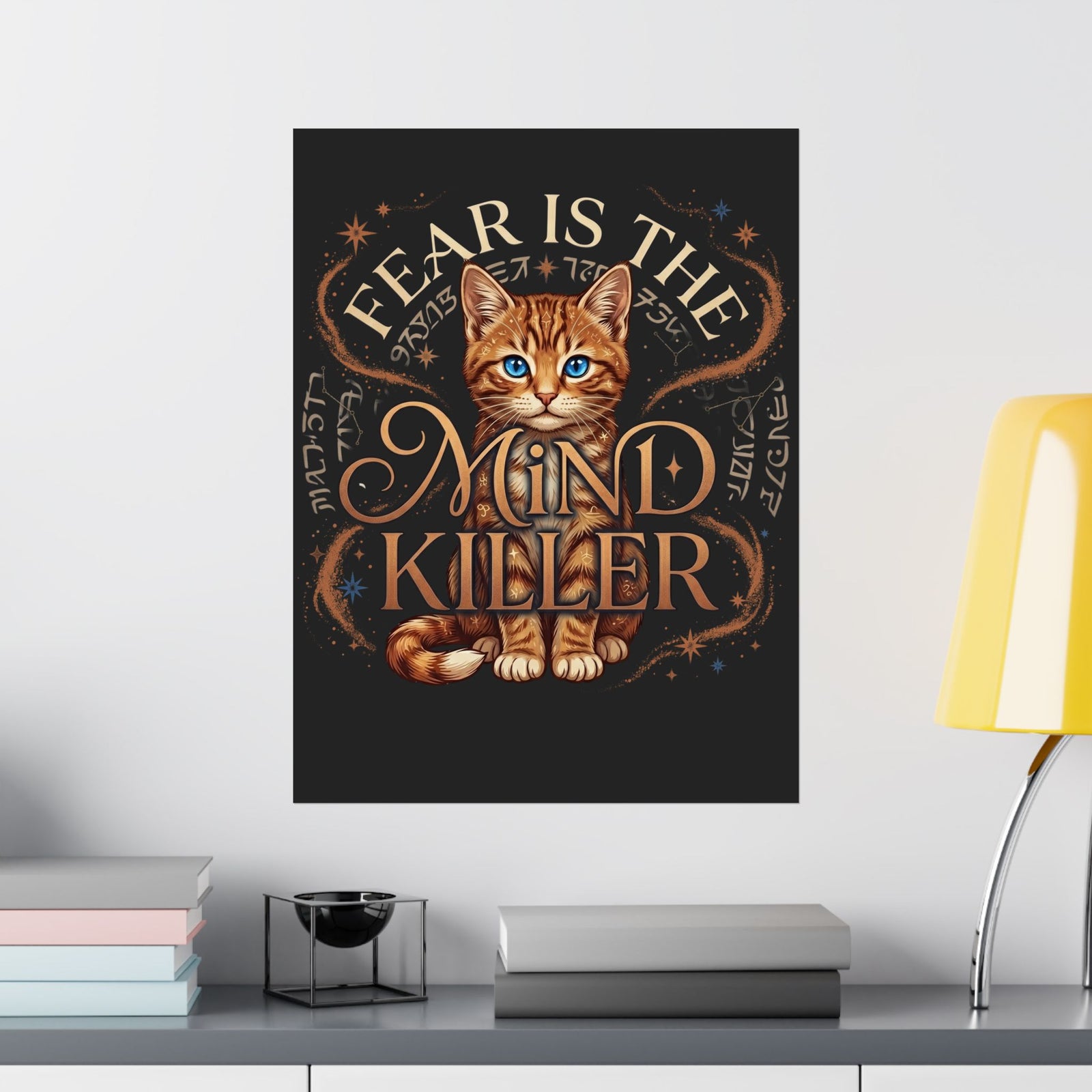 Cute Cat "Fear Is the Mind Killer" Poster