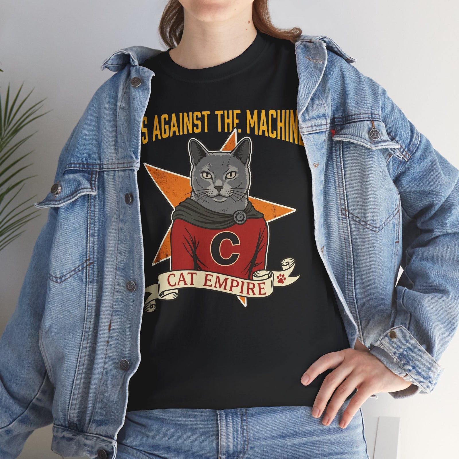 Cat Against the Machine Tee — Cat Empire Graphic T-Shirt