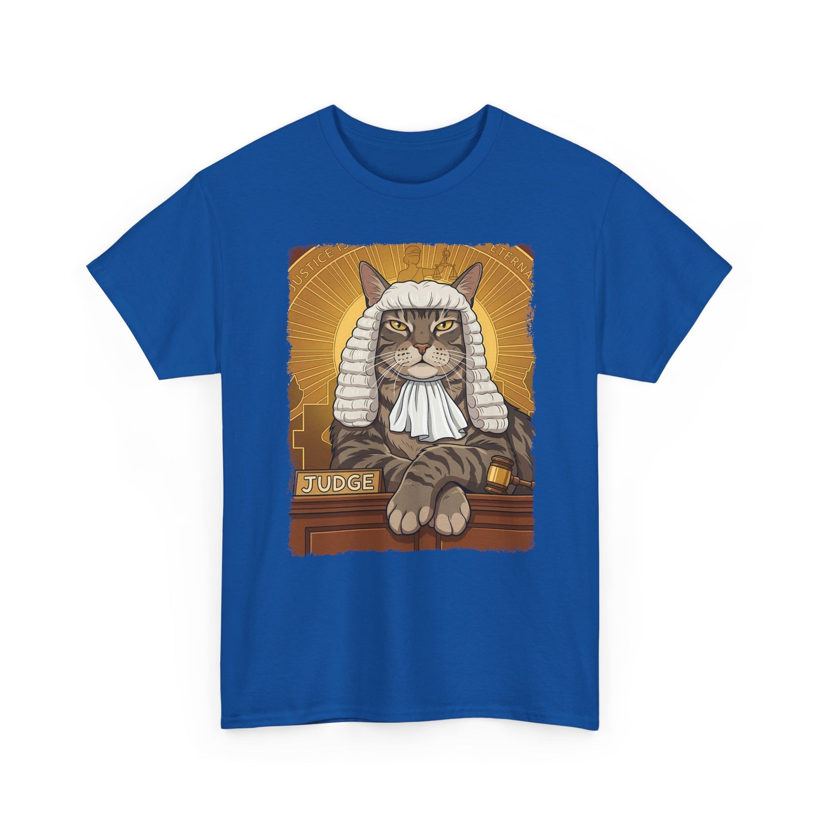 Cat Judge T-Shirt Funny Cat Lawyer / Judge Graphic Tee