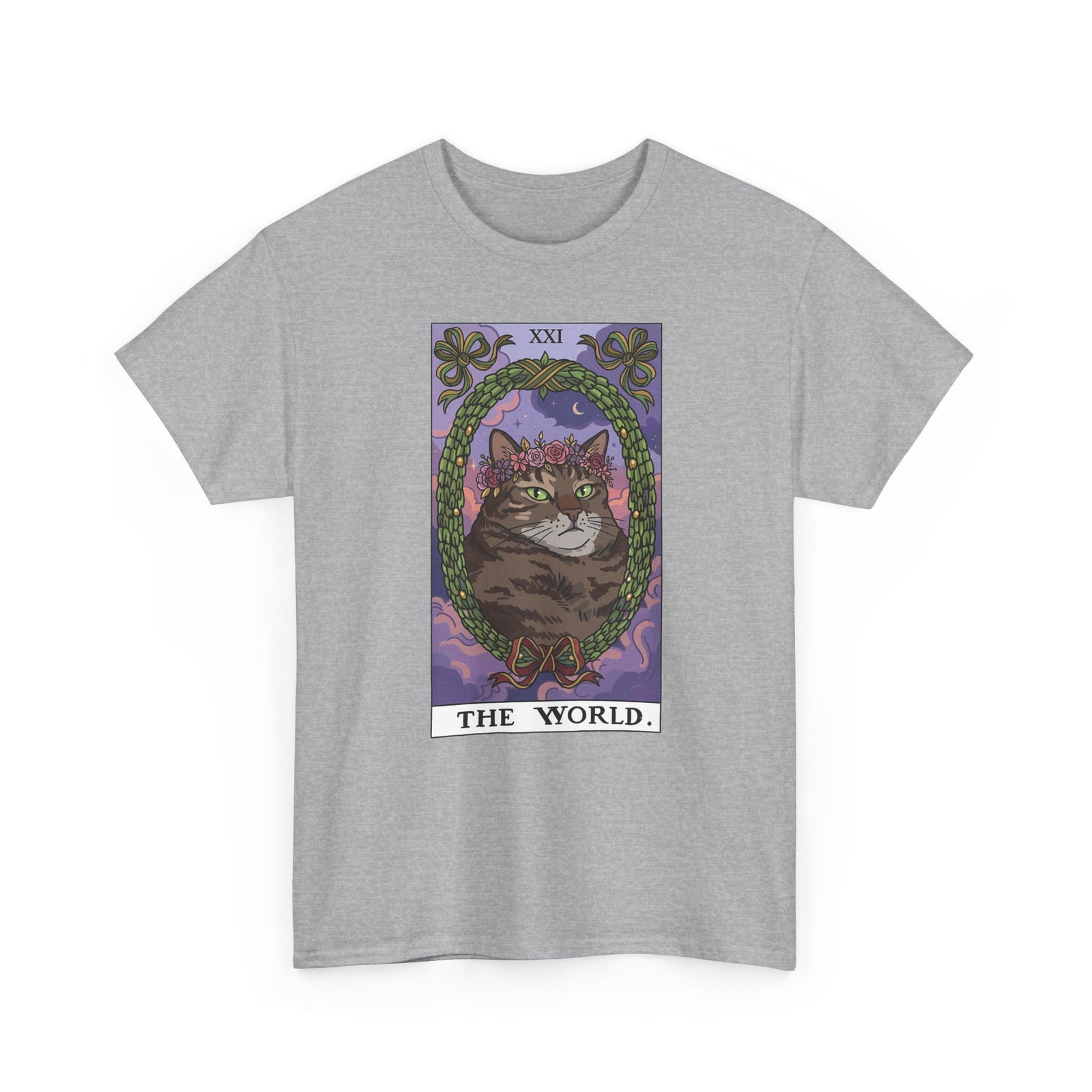 Cat the World Tarot Card T-Shirt
