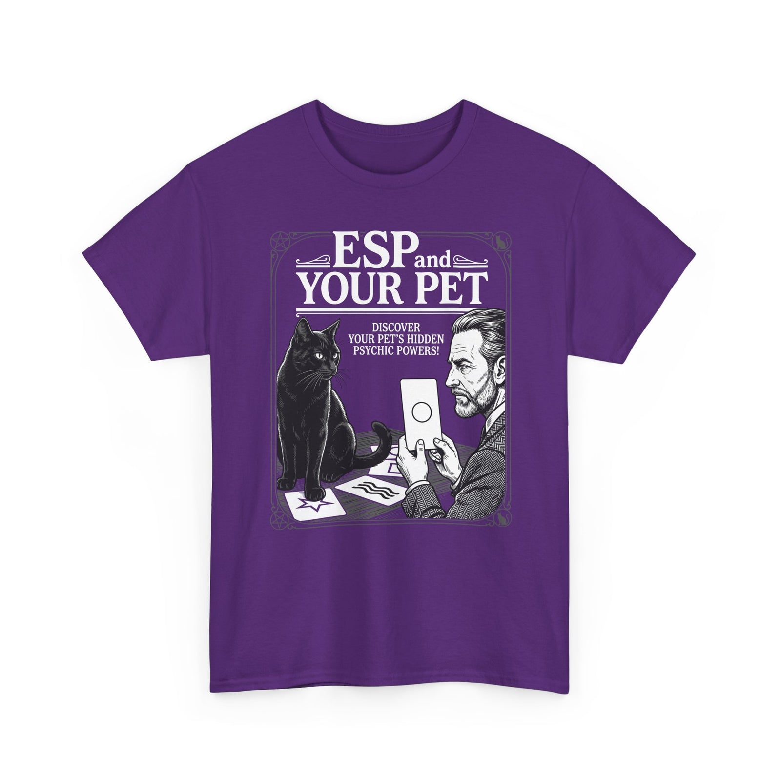 ESP & Your Pet Cat T-Shirt — Psychic Cat Lover Tee