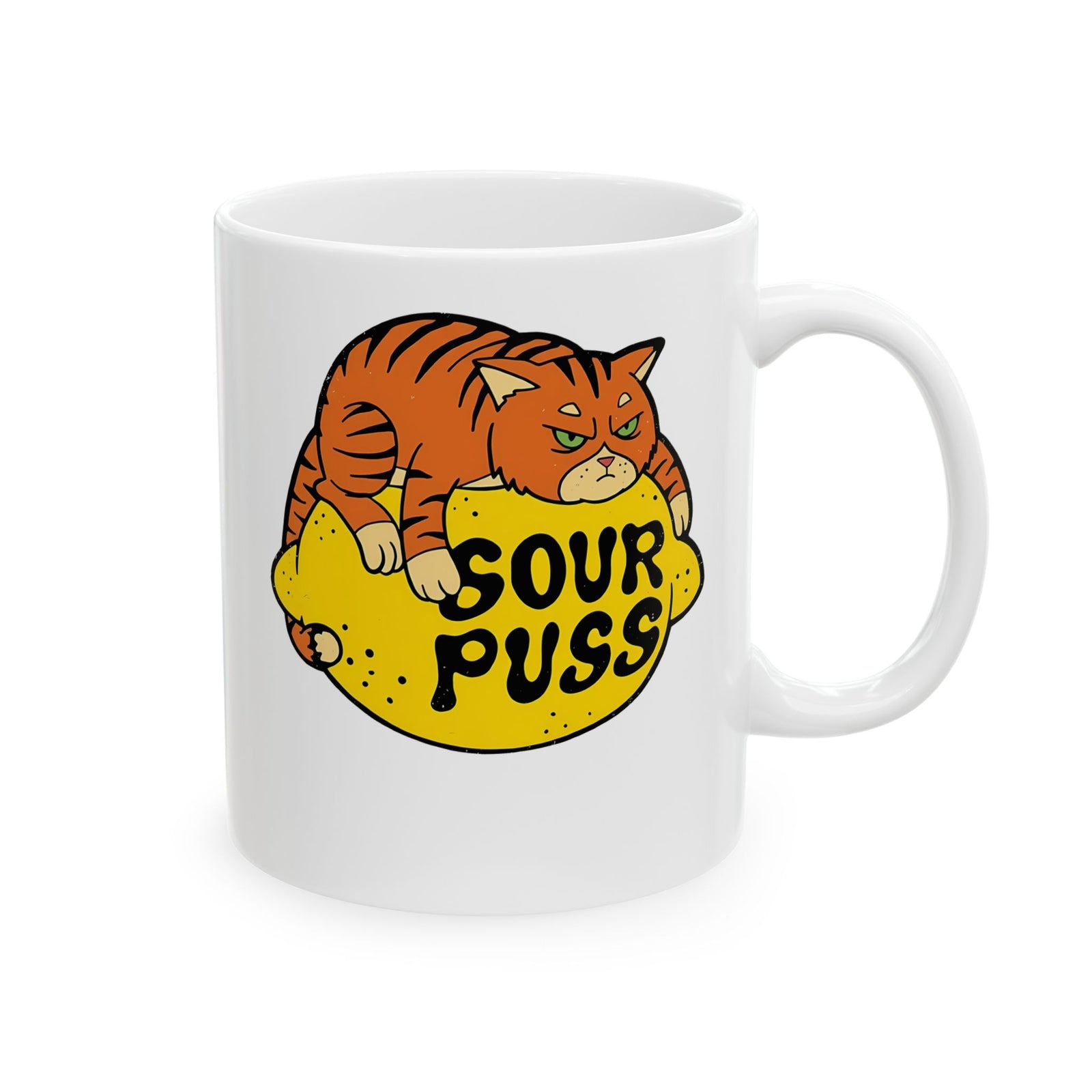 Sour Puss Cat Ceramic Mug