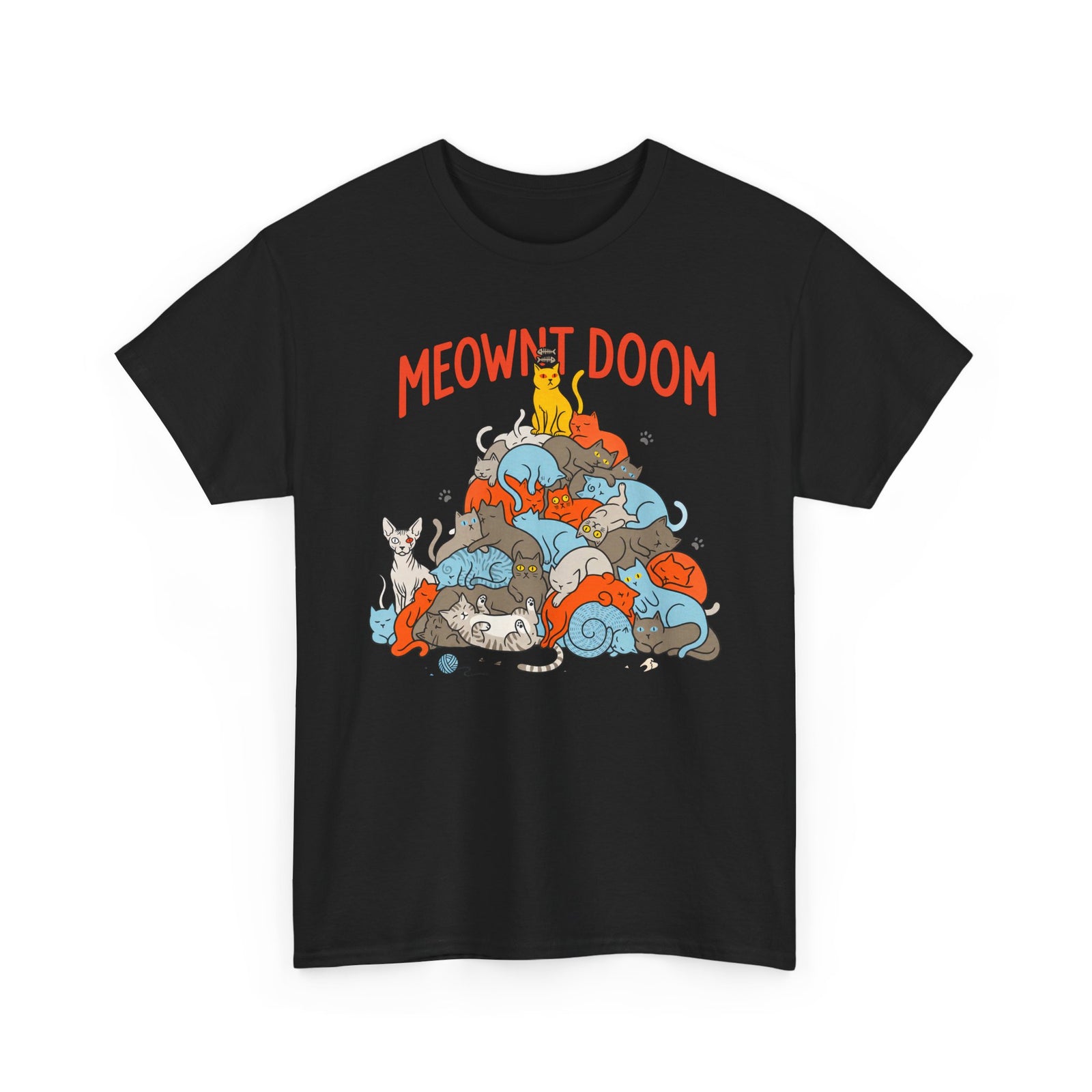 Meownt Doom T-Shirt — Funny Cat 'meownt doom' Graphic Tee