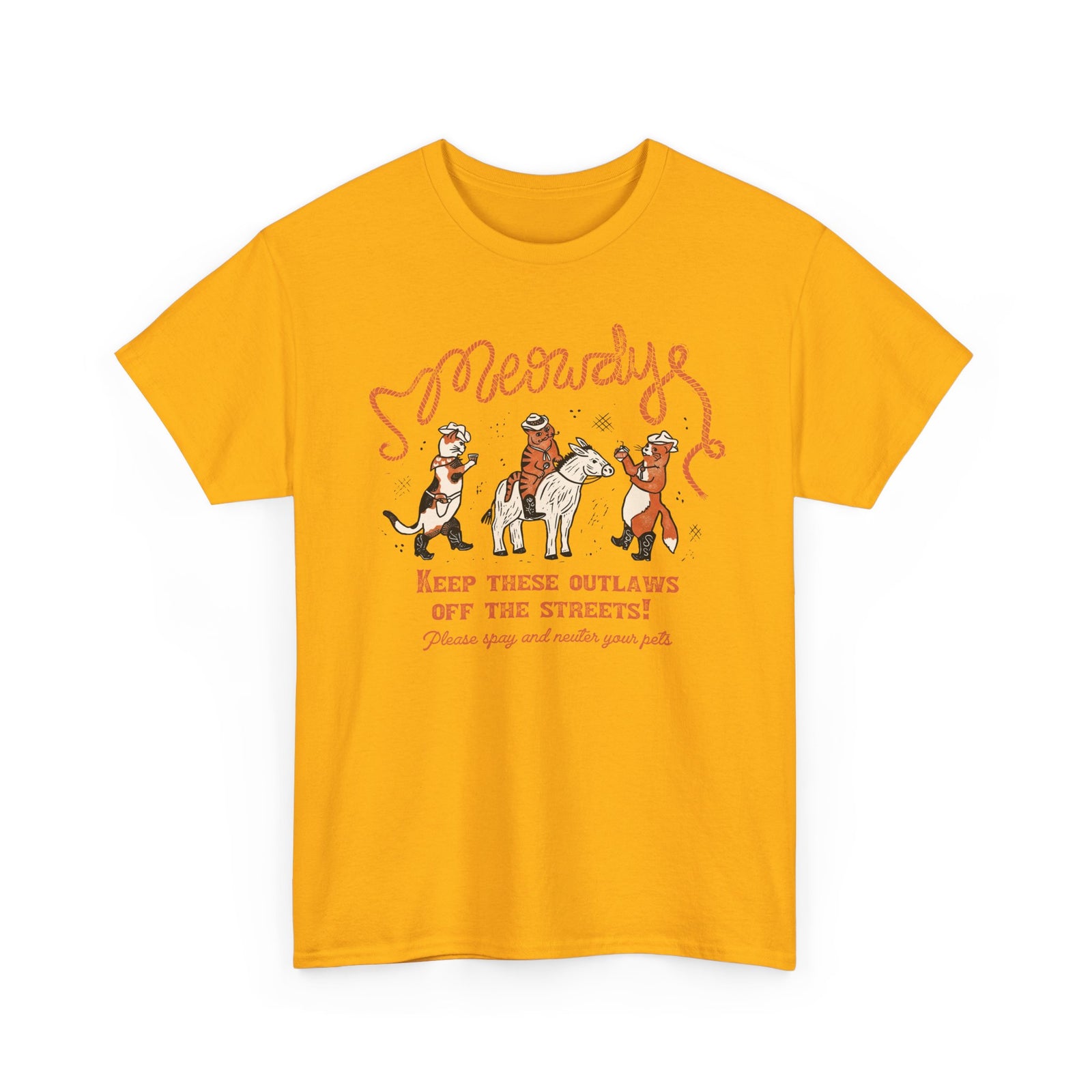Meowdy Cat T-Shirt — Funny Cowgirl Cat Tee