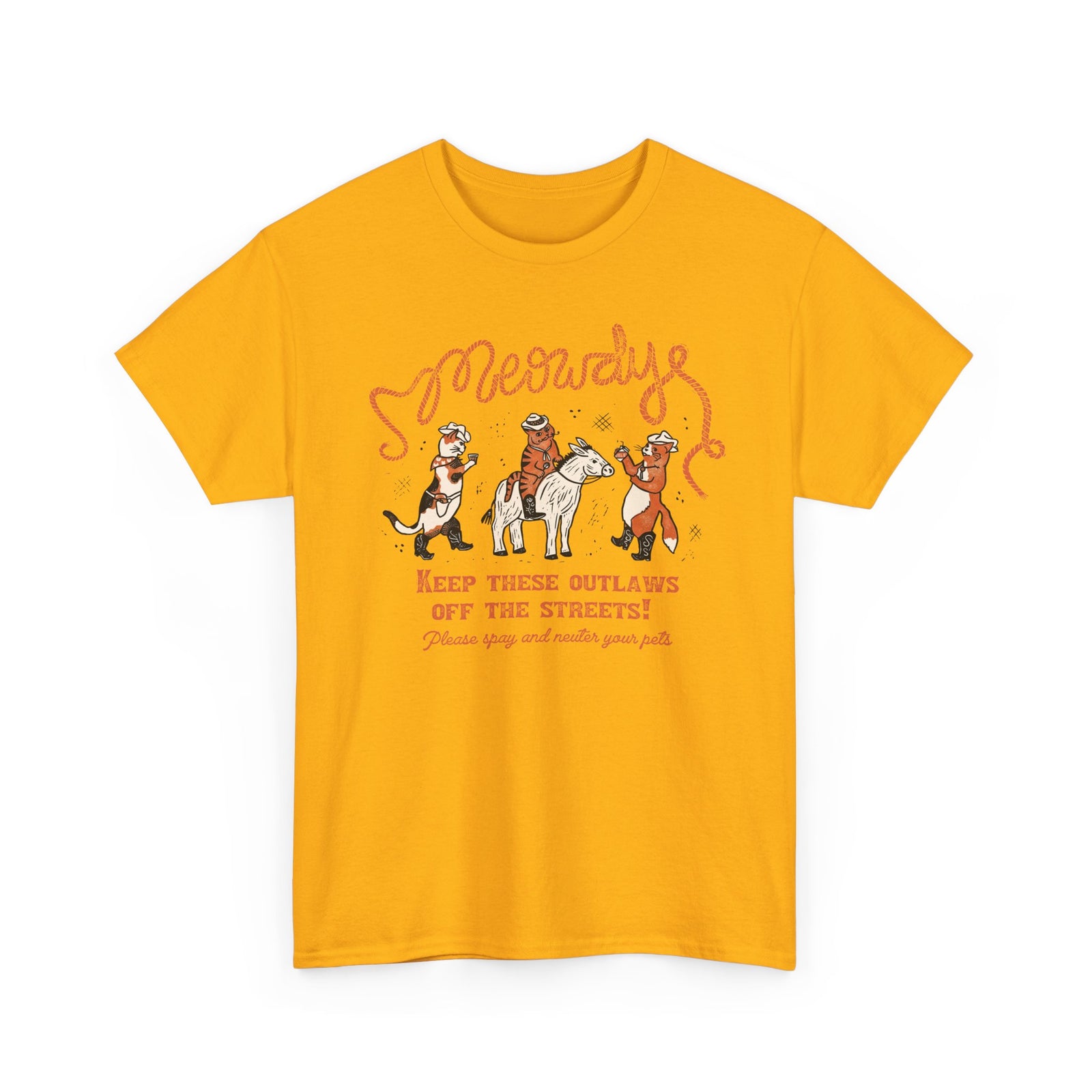 Meowdy Cat T-Shirt — Funny Cowgirl Cat Tee
