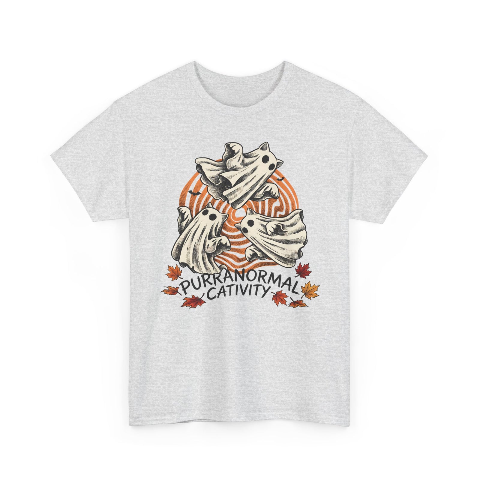 Purranormal Cativity T-Shirt — Funny Halloween Ghost Cats Tee