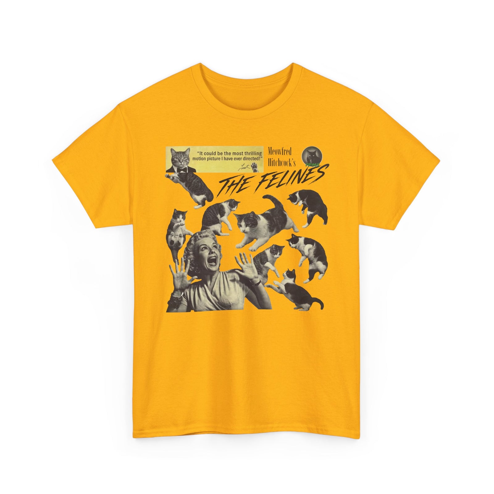 Retro Felines T-Shirt — Vintage Cat Graphic Tee
